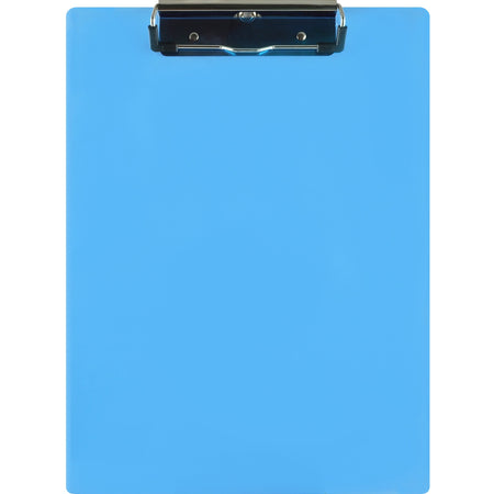 Saunders Acrylic Clipboard - 0.50" Clip Capacity - 9" x 12" Sheet Size - Acrylic - Blue - 1 Each