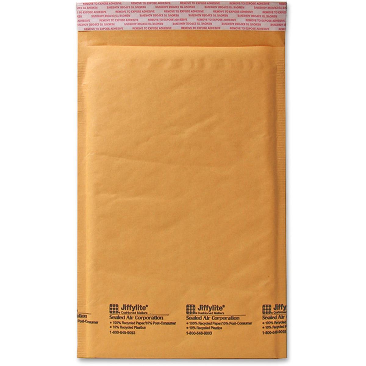 Sealed Air JiffyLite Cellular Cushioned Mailers - Bubble - #0 - 6" Width x 10" Length - Peel & Seal - Kraft - Kraft - 25 / Carton