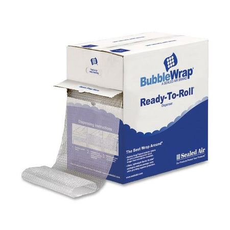 Sealed Air Bubble Wrap Multi-purpose Material - 12" Width x 100 ft Length x 187.5 mil Thickness - 1 Wrap(s) - Lightweight, Perforated - Clear - 1 / Carton