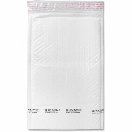 Sealed Air Tuffgard Premium Cushioned Mailers - Bubble - #1 - 7 1/4" Width x 12" Length - Peel & Seal - White - Poly - 25 / Carton