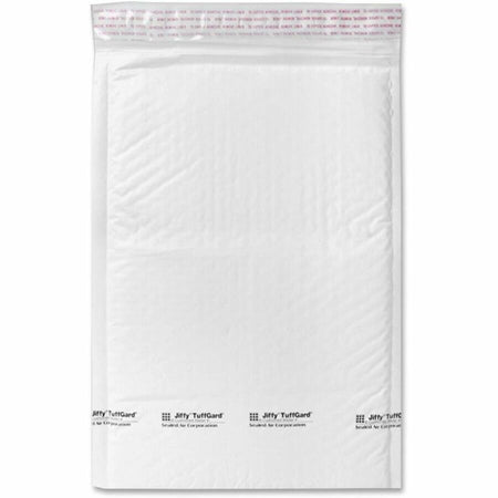 Sealed Air Tuffgard Premium Cushioned Mailers - Bubble - #4 - 9 1/2" Width x 14 1/2" Length - Peel & Seal - White - Poly - 25 / Carton