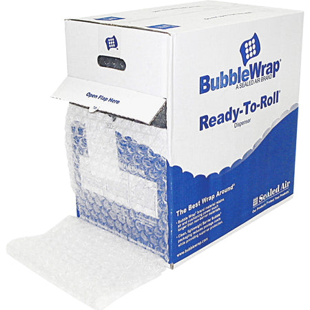 Sealed Air Bubble Wrap Multi-purpose Material - 12" Width x 100 ft Length x 312.5 mil Thickness - 1 Wrap(s) - Lightweight, Perforated - Clear - 1 / Carton