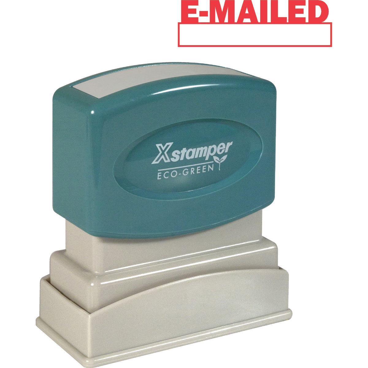 Xstamper E-MAILED Window Title Stamp - Message Stamp - E-MAILED - 0.50" Impression Width x 1.62" Impression Length - 100000 Impression(s) - Red - Recycled - 1 Each