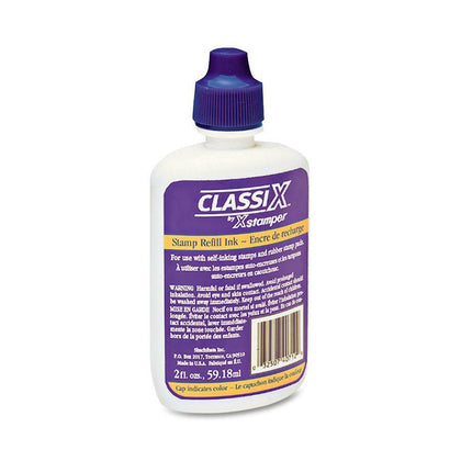 Xstamper Classix Custom Self-Inking Refills - Blue Ink - 2 fl oz - Blue - 1 Each