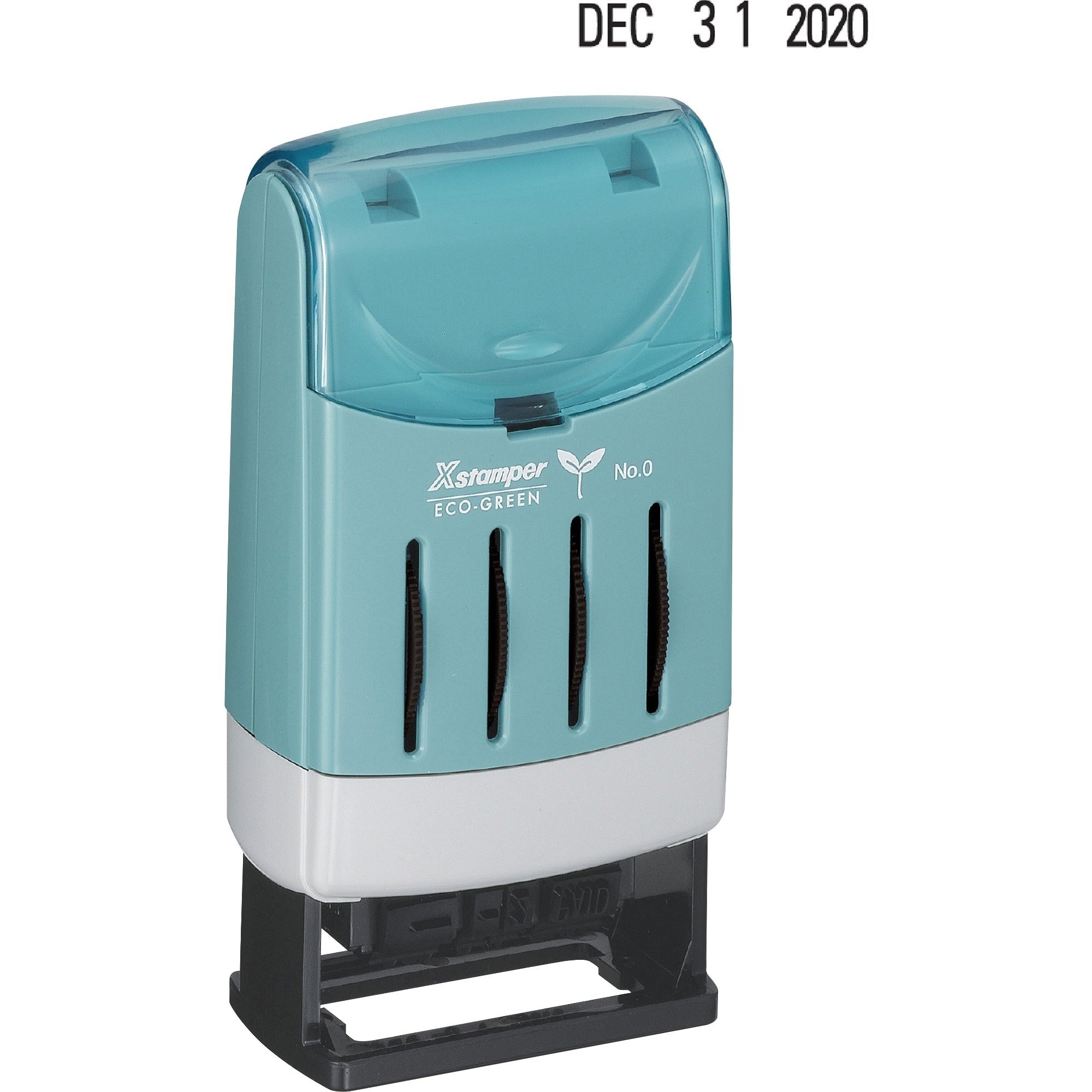 Xstamper VersaDater Small Type Date Stamp - Message/Date Stamp - FAXED, PAID, RECEIVED - 0.87" Impression Width x 0.12" Impression Length - Black - Recycled - 1 Each