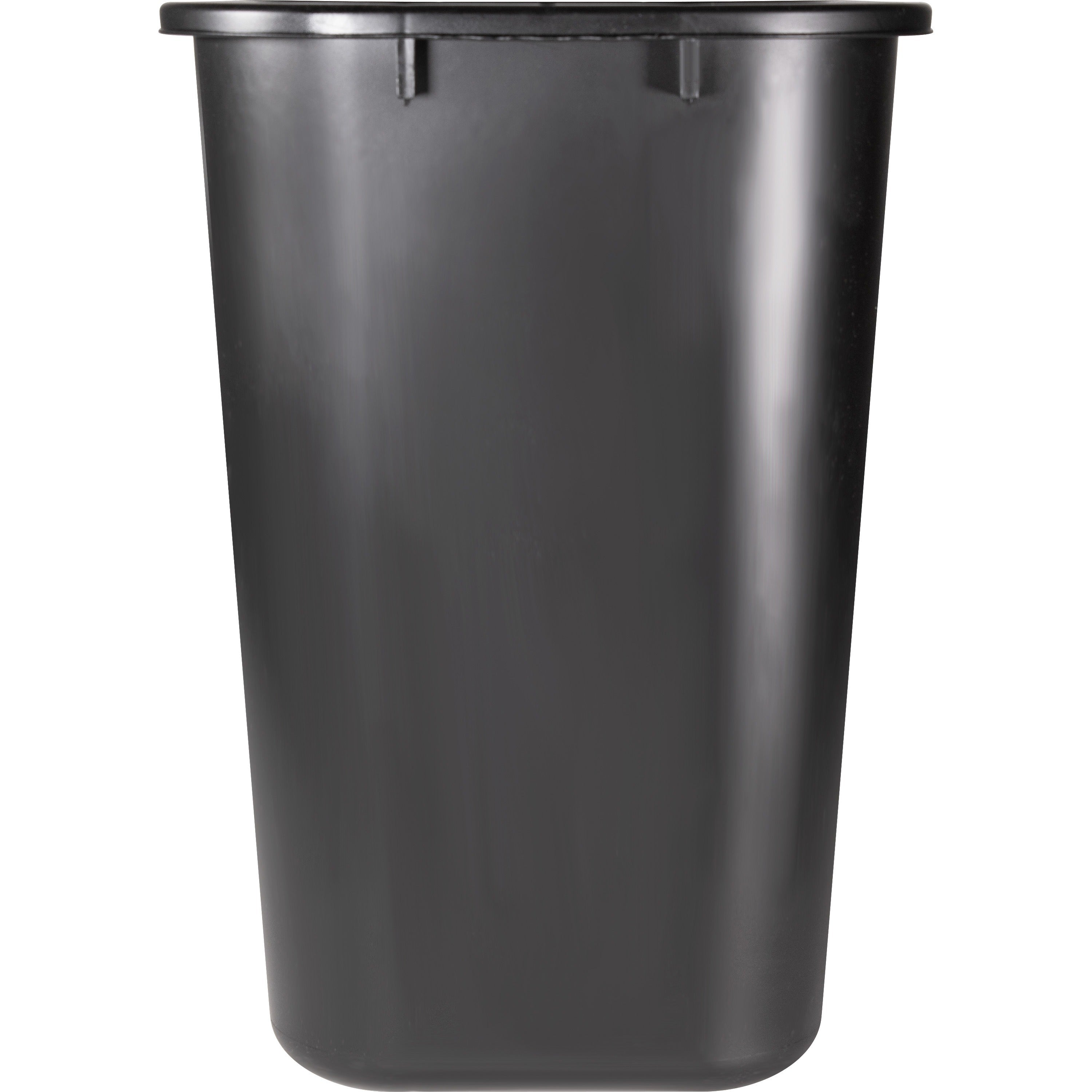 Sparco Rectangular Wastebasket - 7 gal Capacity - Rectangular - 15" Height x 14.5" Width x 10.5" Depth - Polyethylene - Black - 1 Each