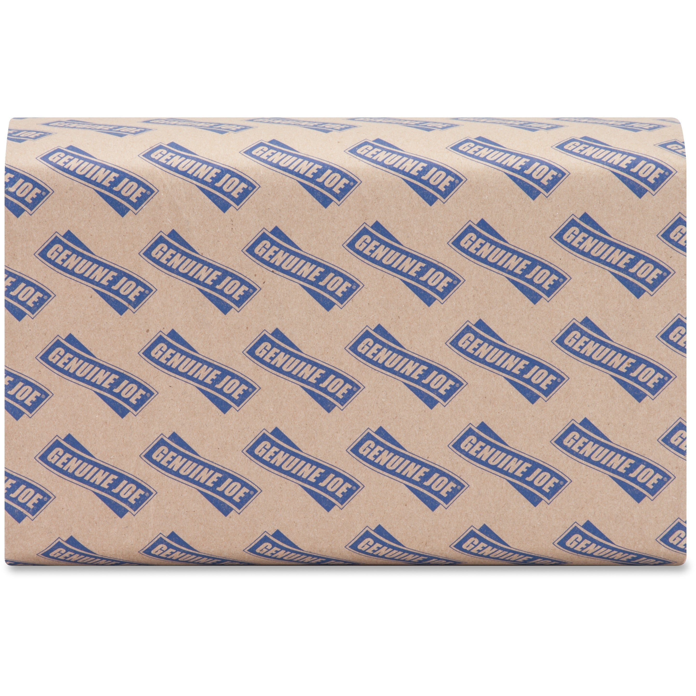 Genuine Joe Multifold Natural Towels - 1 Ply - Multifold - 9.25" Width x 9.40" Length - Natural - Paper - 250 / Pack - 16 / Carton