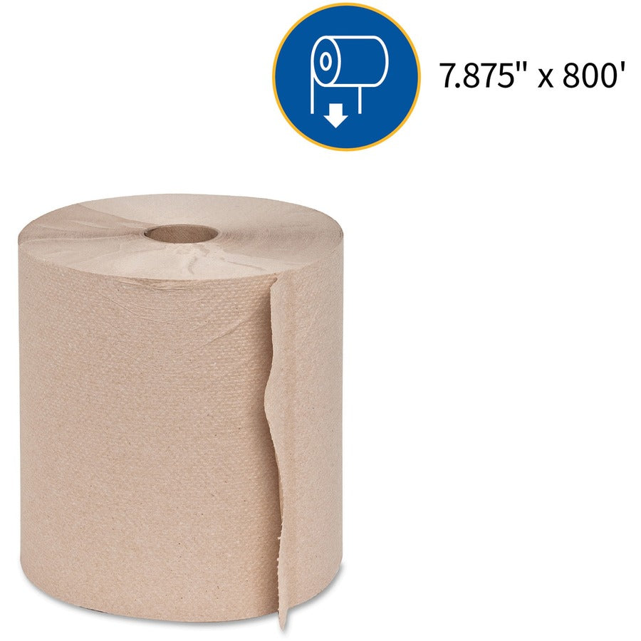 Genuine Joe Embossed Hardwound Roll Towels - Alternate-Image2