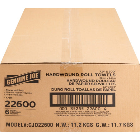Genuine Joe Embossed Hardwound Roll Towels - Right