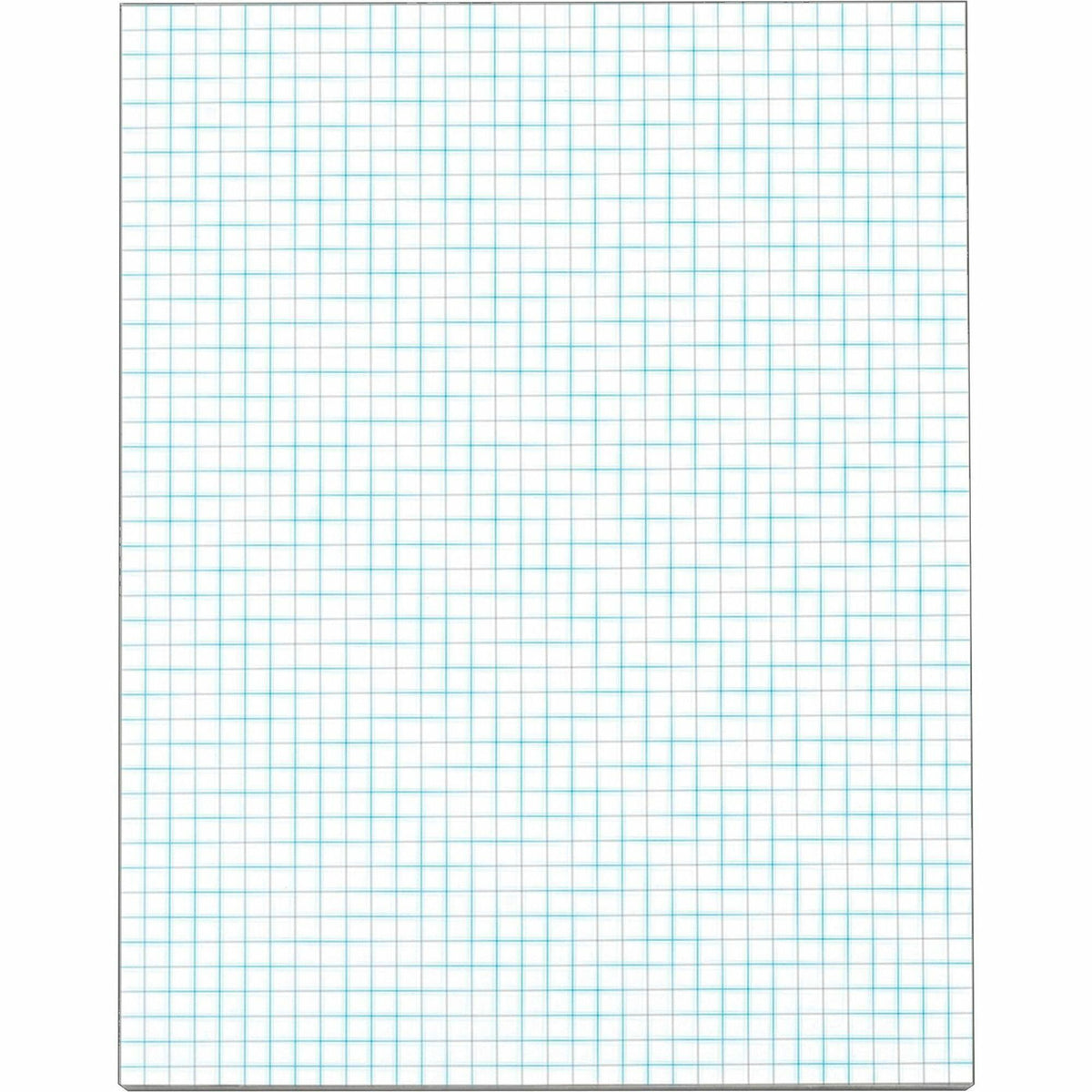 TOPS Graph Pad - 50 Sheets - Both Side Ruling Surface - Ruled Blue Margin - 20 lb Basis Weight - Letter - 8 1/2" x 11" Sheet Size - White Paper - 1 Pad