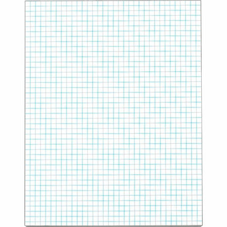 TOPS Graph Pad - 50 Sheets - Both Side Ruling Surface - Ruled Blue Margin - 20 lb Basis Weight - Letter - 8 1/2" x 11" Sheet Size - White Paper - 1 Pad