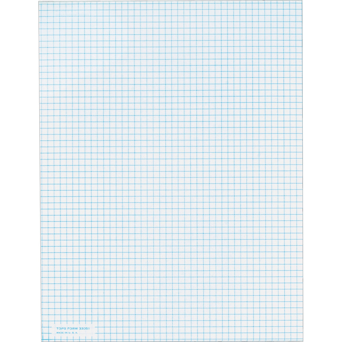 TOPS Graph Pad - 50 Sheets - Both Side Ruling Surface - 20 lb Basis Weight - Letter - 8 1/2" x 11" Sheet Size - White Paper - 1 / Pack