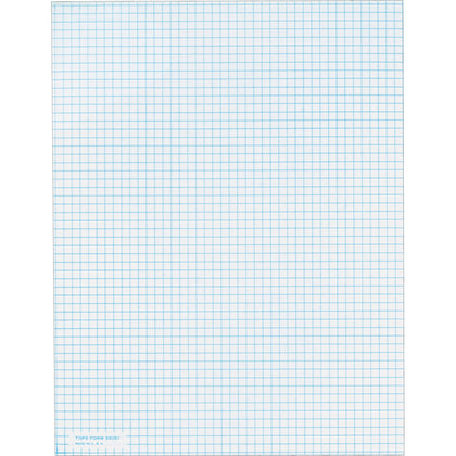 TOPS Graph Pad - 50 Sheets - Both Side Ruling Surface - 20 lb Basis Weight - Letter - 8 1/2" x 11" Sheet Size - White Paper - 1 / Pack