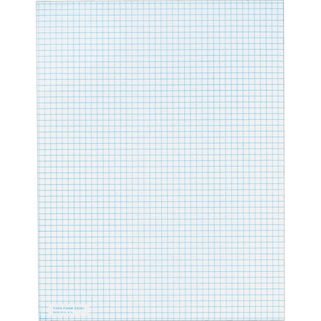 TOPS Graph Pad - 50 Sheets - Both Side Ruling Surface - 20 lb Basis Weight - Letter - 8 1/2" x 11" Sheet Size - White Paper - 1 / Pack