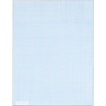 TOPS Graph Pad - 50 Sheets - Both Side Ruling Surface - 20 lb Basis Weight - Letter - 8 1/2" x 11" Sheet Size - White Paper - 1 Pad
