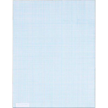 TOPS Graph Pad - 50 Sheets - Both Side Ruling Surface - 20 lb Basis Weight - Letter - 8 1/2" x 11" Sheet Size - White Paper - 1 Pad