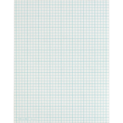 TOPS Cross Section Pad - Letter - 50 Sheets - Glue - Both Side Ruling Surface - 20 lb Basis Weight - Letter - 8 1/2" x 11" Sheet Size - White Paper - 1 Pad