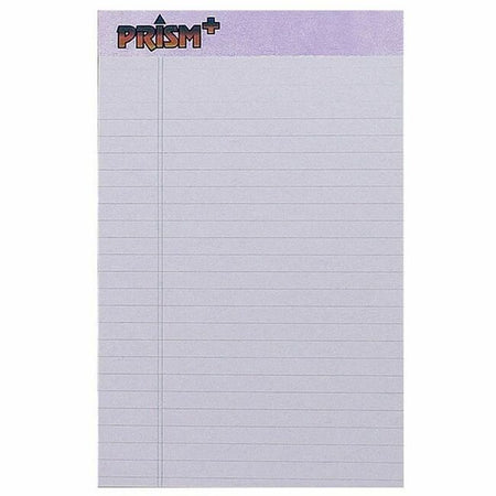 TOPS Prism Plus Legal Pads - Jr.Legal - 50 Sheets - 0.28" Ruled - Jr.Legal - 5" x 8" Sheet Size - Orchid Paper - Chipboard Cover - Hard Cover - 12 / Pack