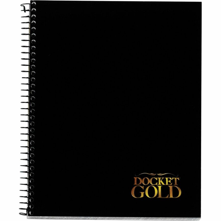 TOPS Docket Gold Wirebound Project Planner - Action - 6 3/4" x 8 1/2" Sheet Size - Wire Bound - Chipboard - White - Chipboard - Perforated, Notepad - 1 Each