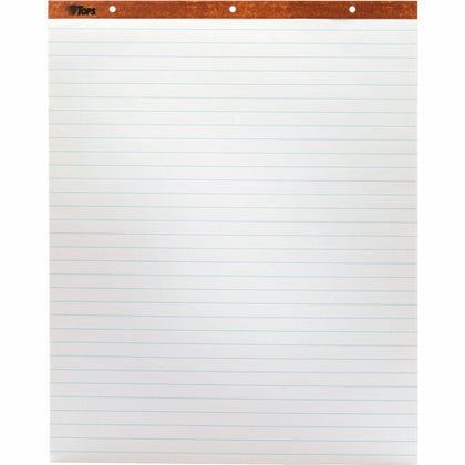 TOPS Horizontal Ruled Easel Pads - 50 Sheets - Stapled/Glued - 15 lb Basis Weight - 27" x 34" Sheet Size - White Paper - Perforated, Punched - 2 / Carton