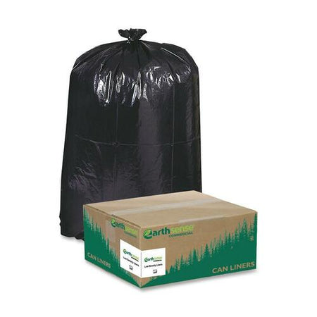 Berry Reclaim Heavy-Duty Recycled Can Liners - Medium Size - 33 gal Capacity - 39" Length x 33" Width x 1.25 mil (32 Micron) Thickness - Low Density - Black - Plastic - Recycled - 100 / Carton