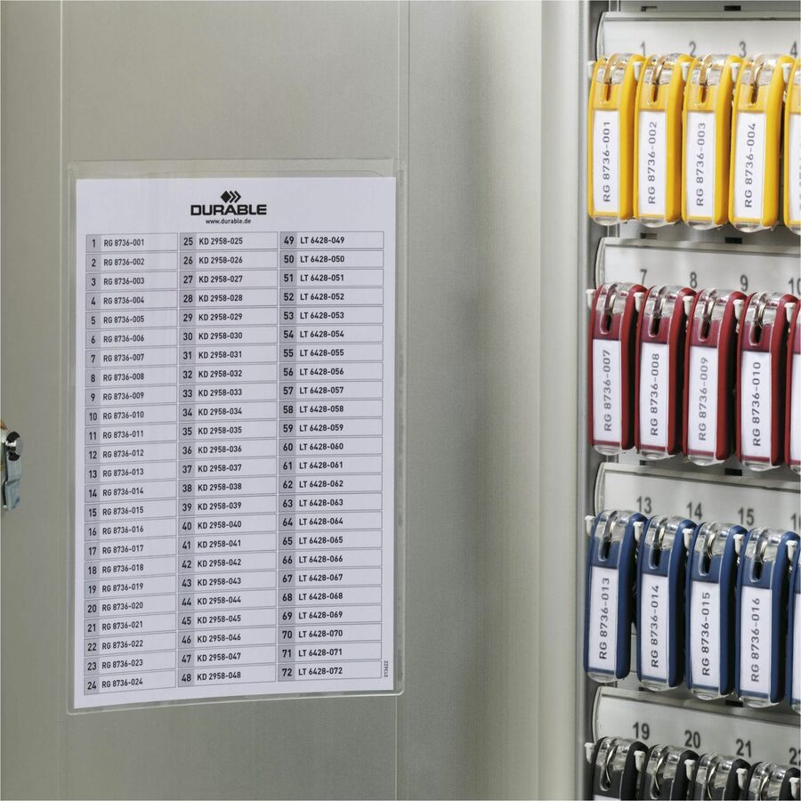 DURABLE 72-Key Brushed Aluminum Key Cabinet - Alternate-Image3