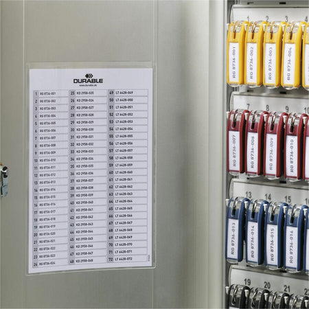 DURABLE 72-Key Brushed Aluminum Key Cabinet - Alternate-Image3