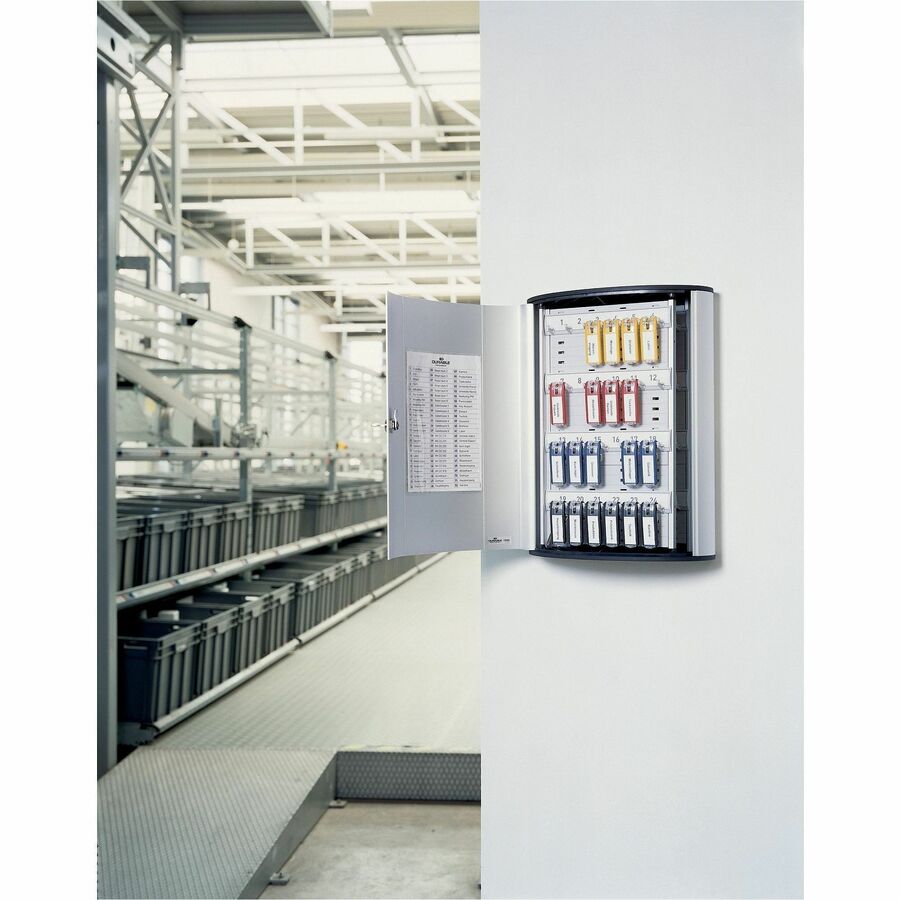 DURABLE 72-Key Brushed Aluminum Key Cabinet - Alternate-Image4