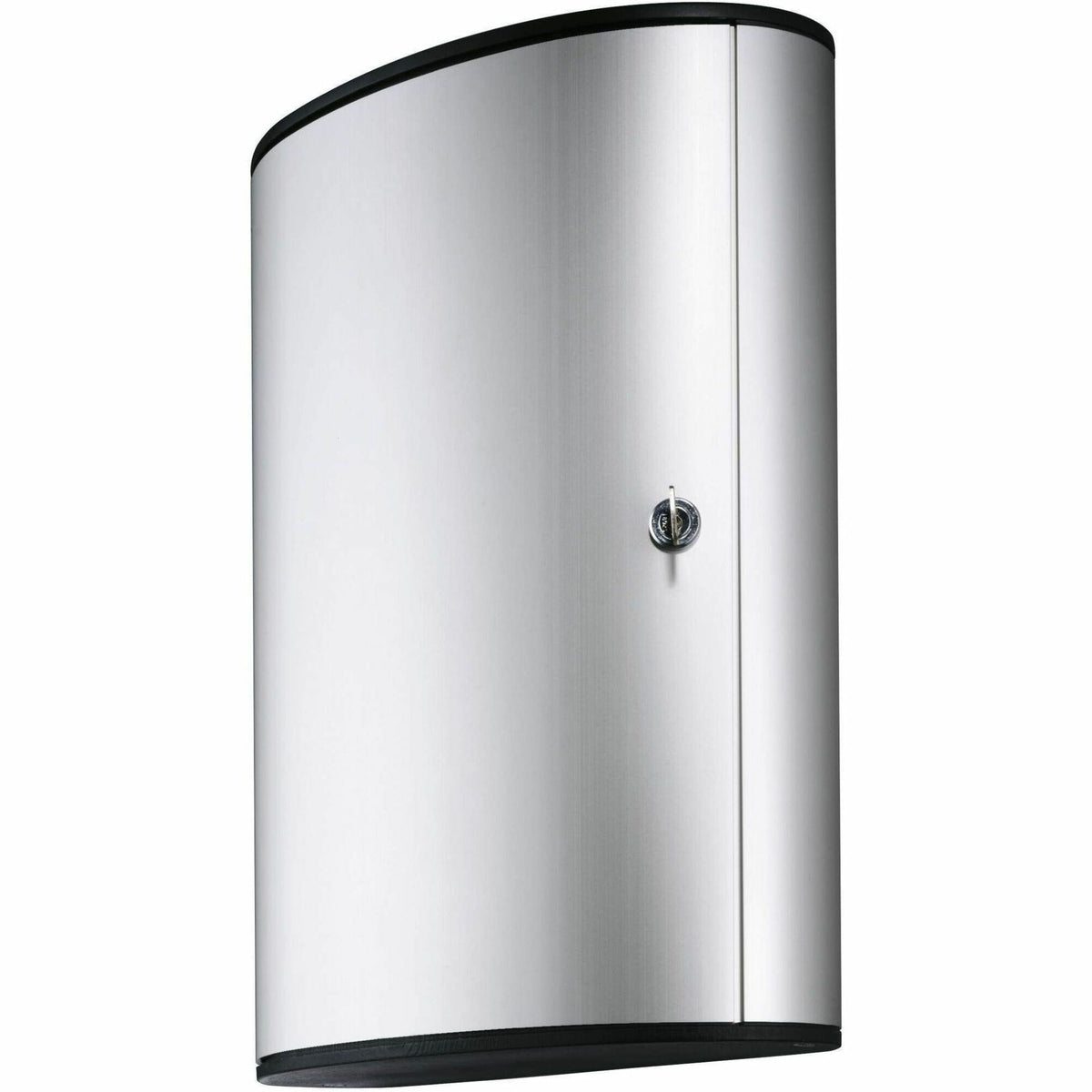 DURABLE 72-Key Brushed Aluminum Key Cabinet - 2000