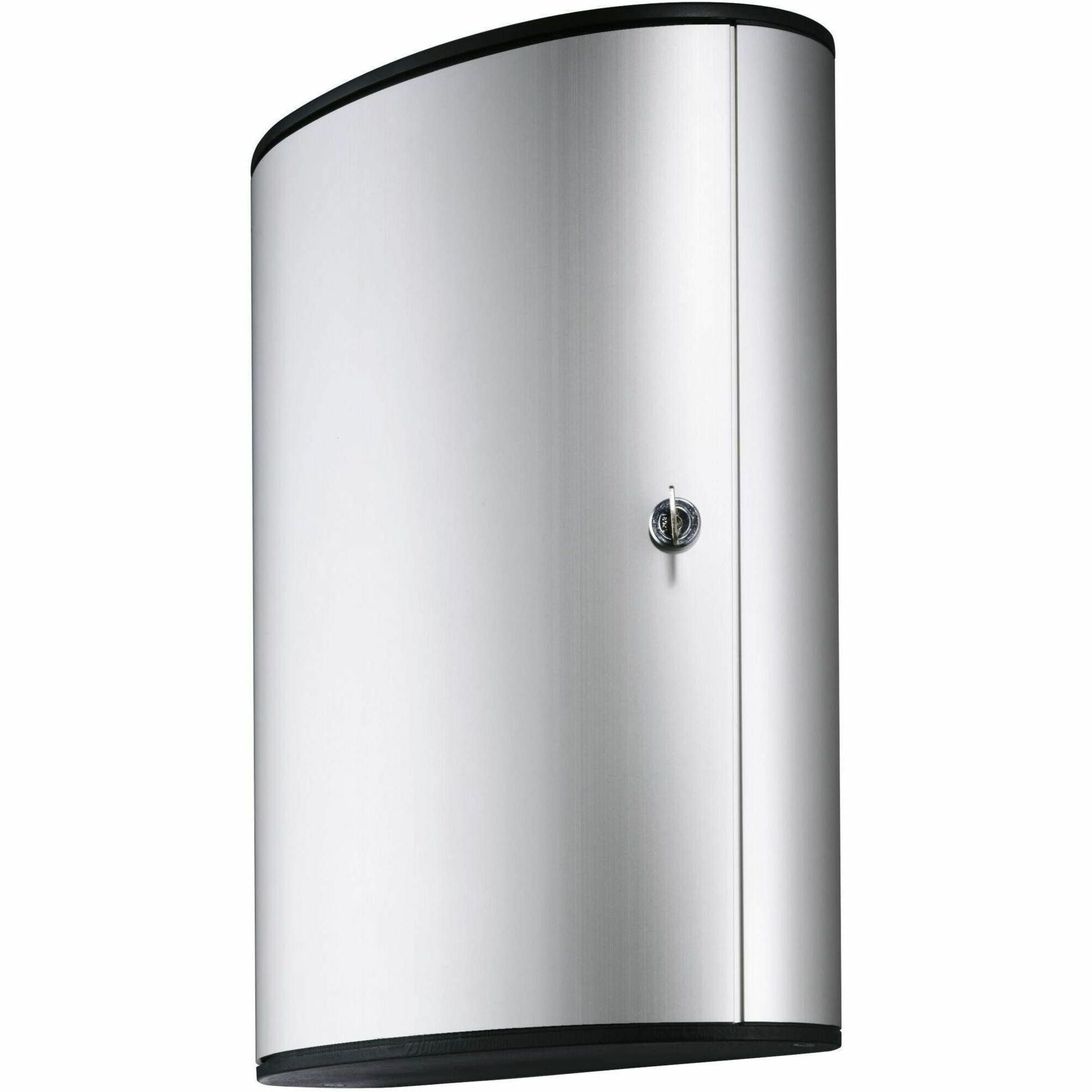 DURABLE 72-Key Brushed Aluminum Key Cabinet - 2000