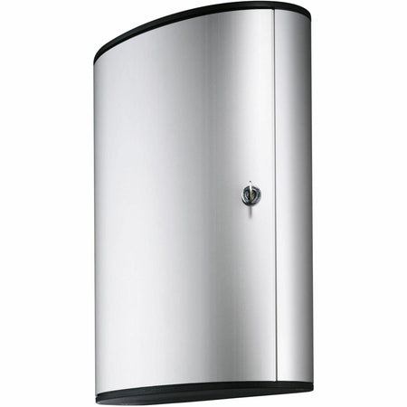 DURABLE 72-Key Brushed Aluminum Key Cabinet - 2000