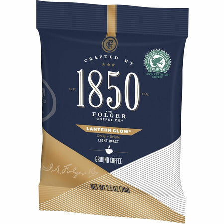 1850 Ground Lantern Glow Coffee - Light - 2.5 oz - Arabica - 24 / Carton