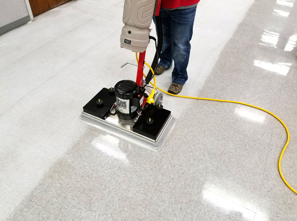 Square Scrub EBG-20/CV PIVOT – Commercial Orbital Floor Prep Machine with HEPA Dry Vac Kit