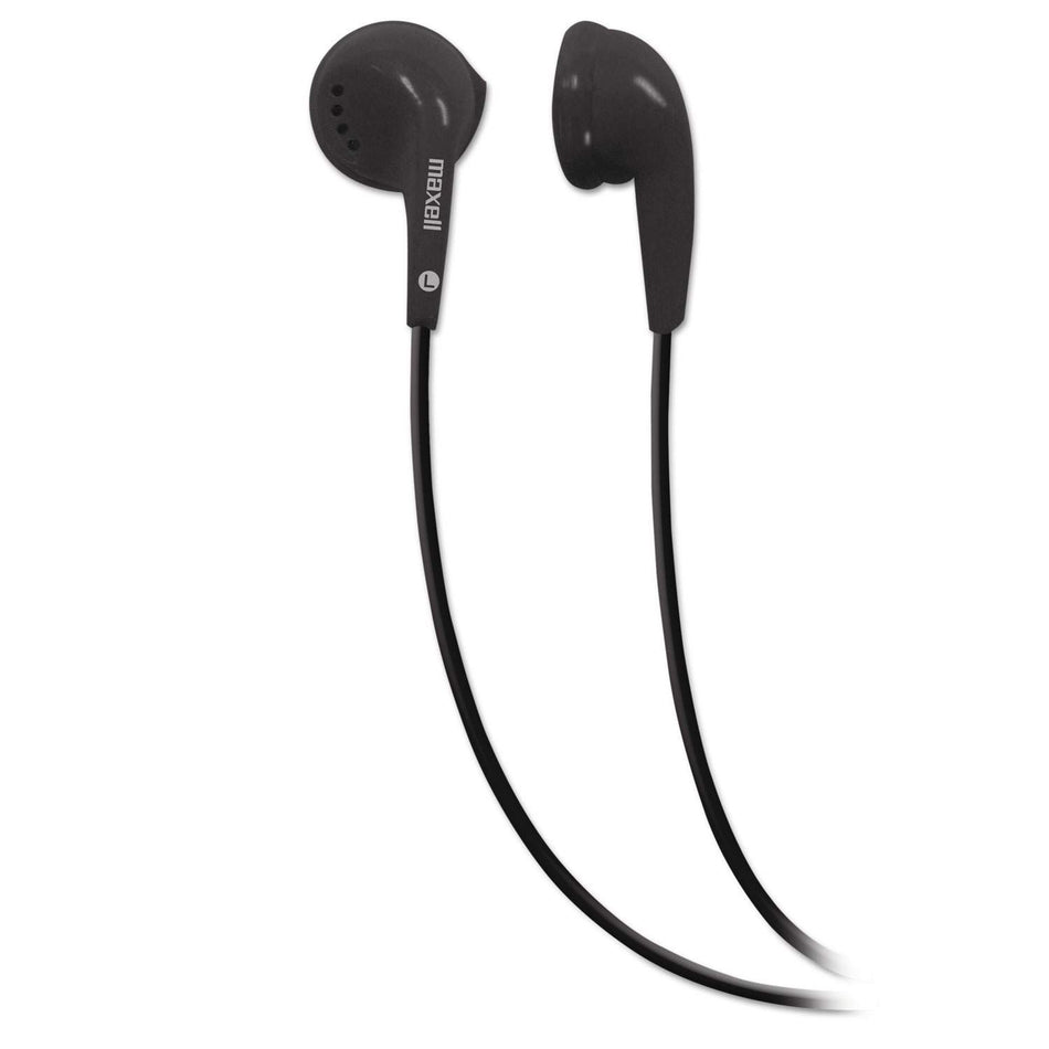 Maxell EB-95 Stereo Earbuds: Wired Binaural Earbuds, Black