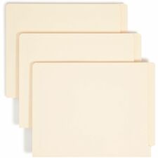 Smead Shelf-Master Fastener Folder - Letter Size 3/4’’ Expansion - 250/Box - End Tab Folders