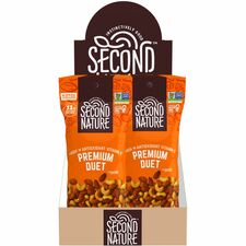 Second Nature Premium Duet Trail Mix - Low Sodium Gluten-free No Artificial Ingredients - Cashew Almond - 2 oz - 12