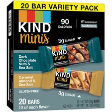KIND Minis Nuts & Sea Salt Variety Pack - Healthy Nut Bars - 20 1.03 lb - Snacks