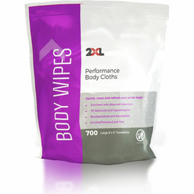 2XL Vitamin E & Aloe Performance Body Cloths - White 6x8 - 700/Pouch - Hand Soaps/Cleaners