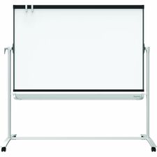 Quartet Magnetic Mobile Presentation Easel - 48’’ (4 ft) Width x 36’’ (3 Height - White Painted Steel Surface