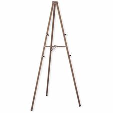 Quartet Steel Tripod Display Easel - 72’’ Height x 1’’ Width 4’’ Depth - Floor - Bronze - Easels
