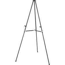 Quartet Lightweight Telescoping Display Easel - 25 lb Load Capacity - 66’’ Height - Aluminum Steel Metal - Black