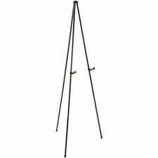 Quartet Heavy-Duty Instant Easel - Tripod Base - 10 lb Load Capacity - 63’’ Height - Steel Metal - Black - Easels