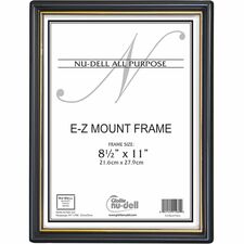 Golite nu-dell EZ Mount Wall Frame - Holds 8’’ x 10’’ Insert - Plastic - Black - 1 Each - Frames & Plaques