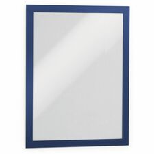 DURABLE DURAFRAME Letter 8-1/2’’ x 11’’ Dark Blue - 2 PK - 9.50’’ 12’’ Frame Size - Portrait Landscape - Magnetic