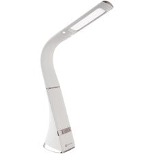 OttLite Wellness Desk Lamp - LED Bulb - Rechargeable Battery USB Charging - Mountable - White - for Home Kitchen Table