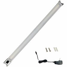 Lorell Under Cabinet Task Light - 7 W LED Bulb - Adjustable Angle - 420 lm Lumens - Undercabinet Mountable - Silver