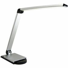 Lorell Smart Device Slot/USB Task Light - 8 W LED Bulb - USB Charging Dimmable - Aluminum Plastic - Desk Mountable
