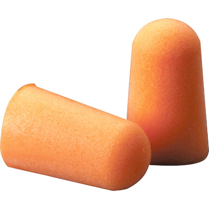 3M 1100 Foam Earplugs: Noise Protection Orange Disposable - 200/Box - Protective Gear