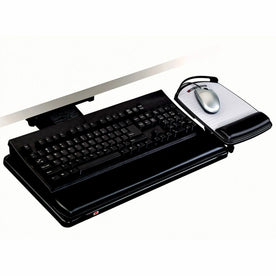 3M Adjustable Keyboard Tray: Ergonomic 19.5’’ x 10.5’’ Platform - Computer / Laptop Accessories