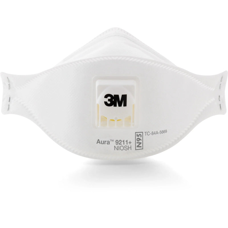 3M Aura Particulate Respirator: Dust & Fog Protection - White Comfortable Fit - N95 Masks